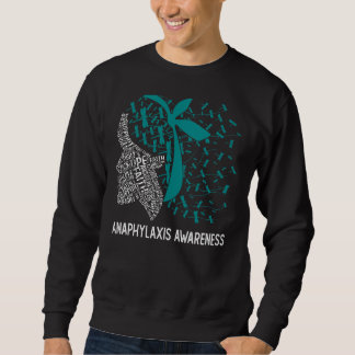 Wir tragen Aquamarin für Anaphylaxie-Bewusstsein Sweatshirt
