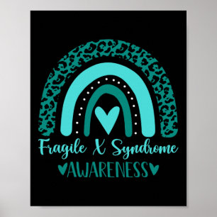 Wir tragen Aquamarines Regenbogen-Awsewome-Fragile Poster