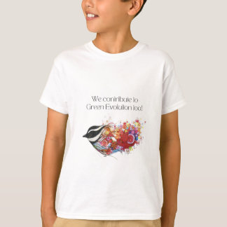Wir tragen auch zur grünen Evolution bei. T-Shirt