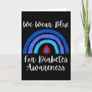 Wir tragen Blau für den Typ-Eins-Diabetes-Aufkläru Karte