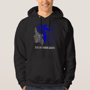 Wir tragen Blue for Cri Du Chat Syndrome Awareness Hoodie