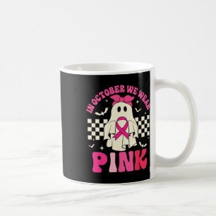 Wir tragen ein pinkfarbenes Halloween-Gespenst Bru Kaffeetasse