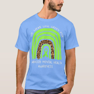 Wir tragen Kalkgrün-Regenbogen-Kindergesundheit Ps T-Shirt