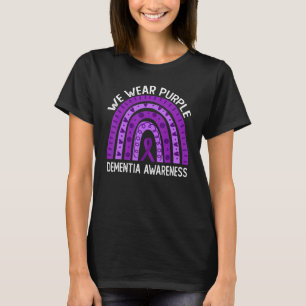 Wir tragen Lila für Demenzbewusstsein T-Shirt