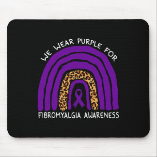 Wir tragen Lila Regenbogen für Fibromyalgie Mousepad