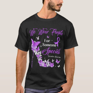 Wir tragen Lila Schmetterlinge Sarkoidose Bewussts T-Shirt