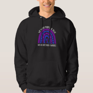 Wir tragen Lila und Blau für das Smith-Magenis-Syn Hoodie