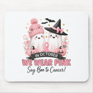 Wir tragen NK Say Boo to Cancer Breast Cancer Ghos Mousepad