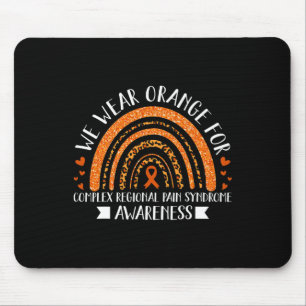 Wir tragen Orange für Crps Awareness Rainbow Gesch Mousepad
