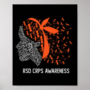 Wir tragen Orange für RSD Crps Sensibilität 2 Poster