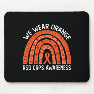 Wir tragen Orangen Regenbogen für Rsd Crps Sensibi Mousepad
