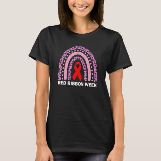 Wir tragen Red for Red Ribbon Week Sensibilisierun T-Shirt