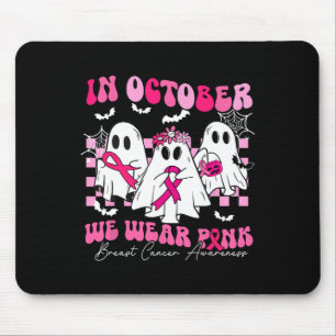Wir tragen rosa Brustkrebs-Bewusstsein Geist Hallo Mousepad