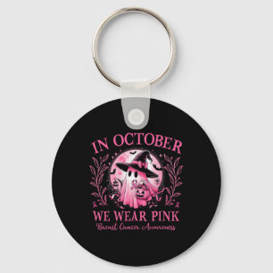 Wir tragen rosa Brustkrebs-Bewusstsein Halloween G Schlüsselanhänger