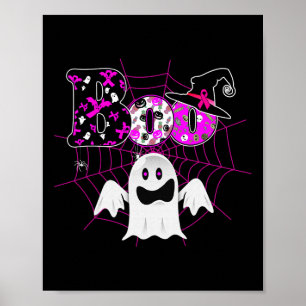 Wir tragen Rosa Hexenhut Boo Ghost Breast Cancer H Poster