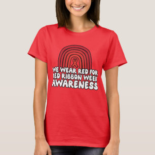 Wir tragen Rot für die Red Ribbon Week Sensibilis T-Shirt