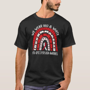 Wir tragen Rot und Weiß für Septo-Optische Dysplas T-Shirt