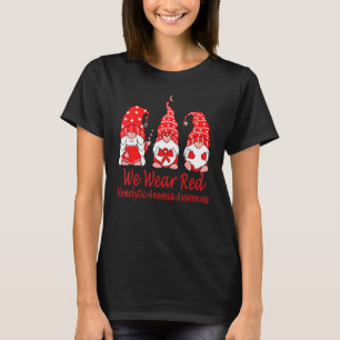 Wir tragen Rot wegen hämolytischer Anämie-Bewussts T-Shirt
