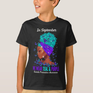 Wir tragen Türkis Lila für Suizidpräventionsbewuss T-Shirt
