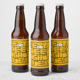 Wir treffen uns wieder, Freunde Bierflaschenetikett