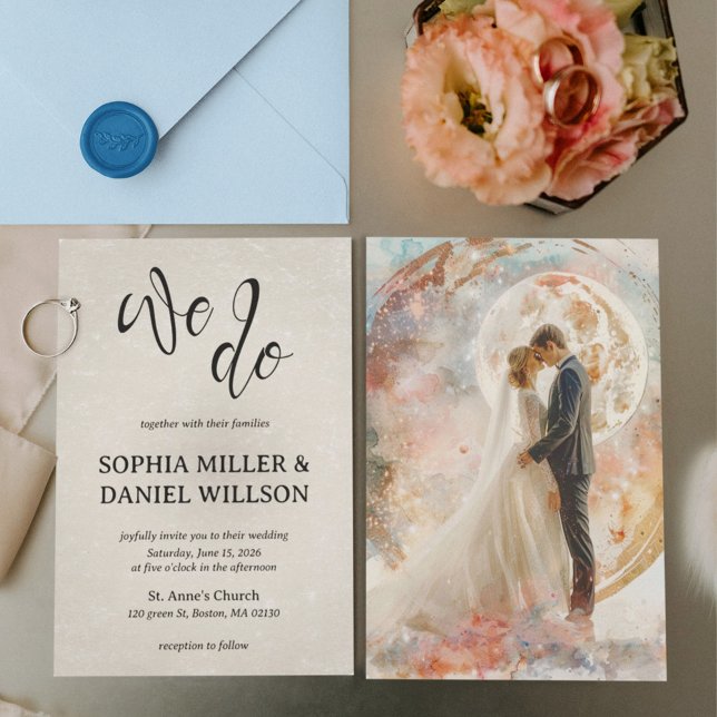 Wir tun Aquarellhochzeit Einladung (Von Creator hochgeladen)