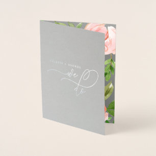 Wir tun BlumenAquarell und wirkliche Folienkarte