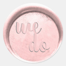 *~ WIR tun Blush Wax Siegel Hochzeit