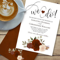 Wir tun es! Elegante Rost Orange Rose Hochzeit im