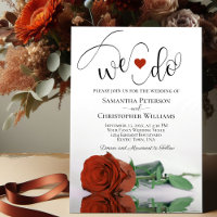 Wir tun es! Elegante Rost Orange Rose Romantische