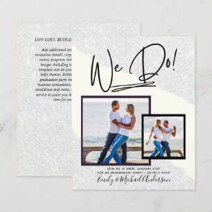 Wir tun es! FOTO Engagement Partei Einladungen Hau