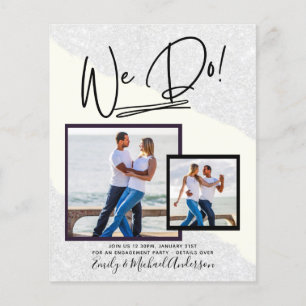 Wir tun es! FOTO Engagement Partei Einladungen Hau Flyer