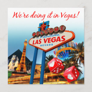 Wir tun es in Vegas-Hochzeit Einladung