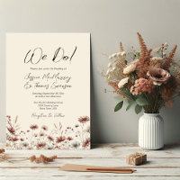 Wir tun es! Rustic Boho Chic Sienna Wildblumen Hoc