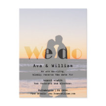 Wir tun - Hochzeit am Strand - reservieren Sie das