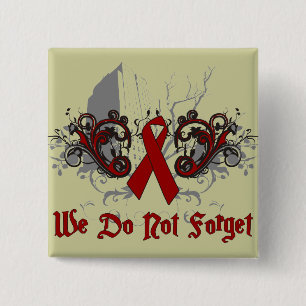 Wir tun nicht Vergessen-AIDS Bewusstsein Button