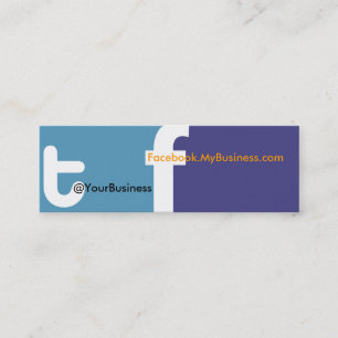 Wir Tweetete U right Business Card tf 2.0 Back Log Mini Visitenkarte