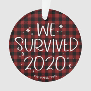 Wir überlebten 2020 die lustige Covid Pandemie Wei Ornament