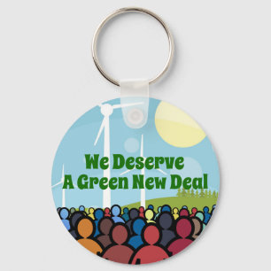 Wir verdienen einen grünen New Deal Schlüsselanhänger