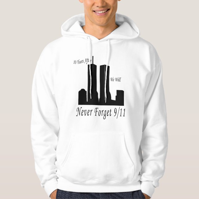 Wir vergessen nie 9/11 hoodie (Vorderseite)