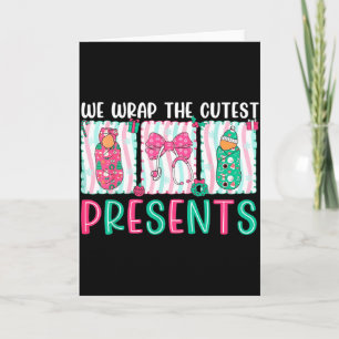 Wir verpacken die süßesten Geschenke Labor & Entbi Karte