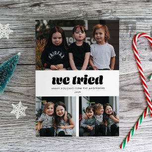 Wir versuchten Funny Multiple Foto Weihnachten