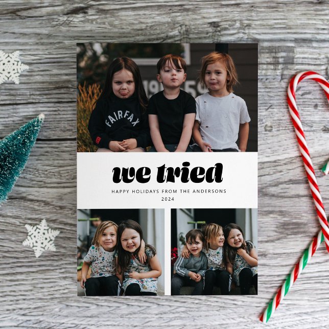 Wir versuchten Funny Multiple Foto Weihnachten (Von Creator hochgeladen)