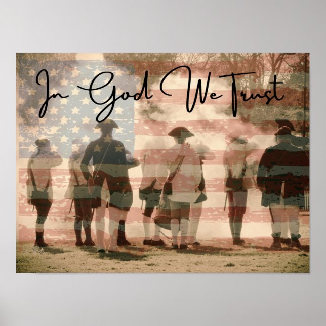 Wir vertrauen auf Gott Poster (Vorne)