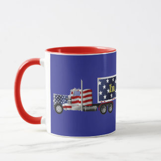 Wir vertrauen der großen Tasse von Lkw