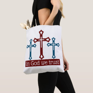 Wir vertrauen Gott, Crucifix Tasche