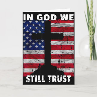 Wir vertrauen immer noch auf Gott Amerikanische Fl Karte
