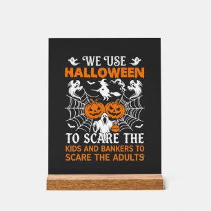 Wir verwenden Halloween Angst Geist Kürbisse Hexe Acrylschild