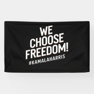 Wir wählen Freiheit Kamala Harris 2024 Banner