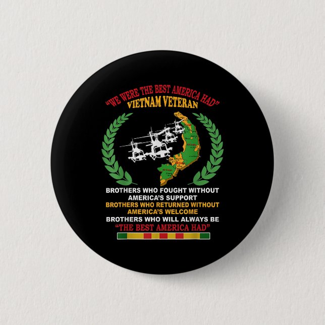 Wir waren das beste Amerika, das Vietnam Veteran B Button (Vorderseite)