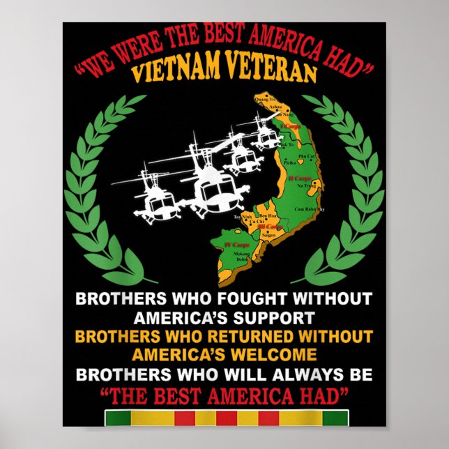 Wir waren das beste Amerika, das Vietnam Veteran B Poster (Vorne)